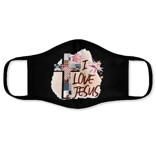I Love Jesus Face Masks