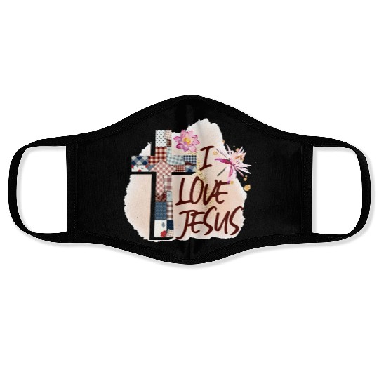 I Love Jesus Face Masks