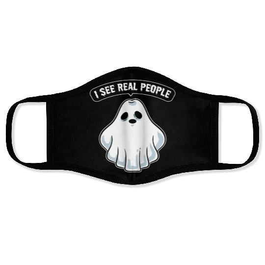 Funny Ghost Hunting Parapsychology Face Masks