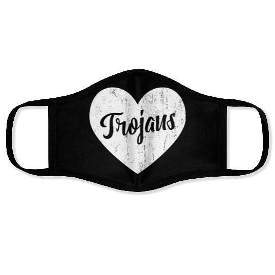 Trojans School Sports Fan Team Spirit Mascot He Face Masks