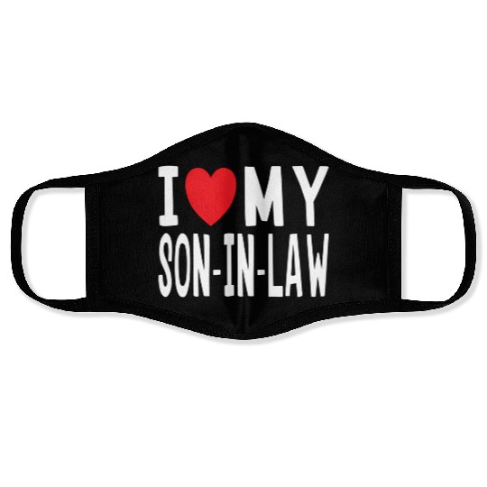 I Love My Son-In-Law Family Celebration Face Masks