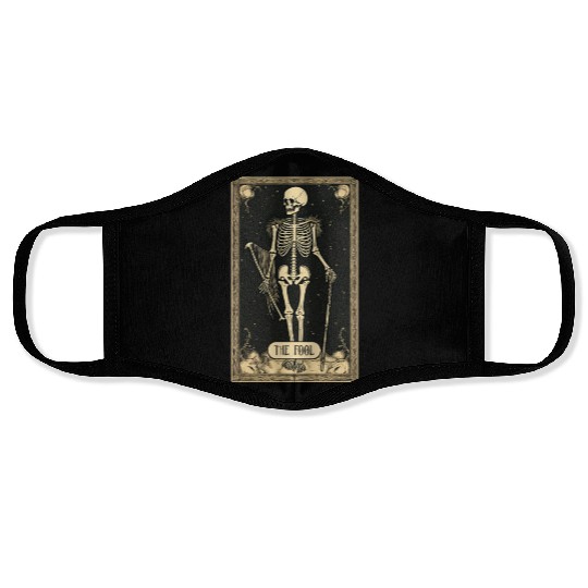 The Fool Skeleton Tarot Card Face Masks
