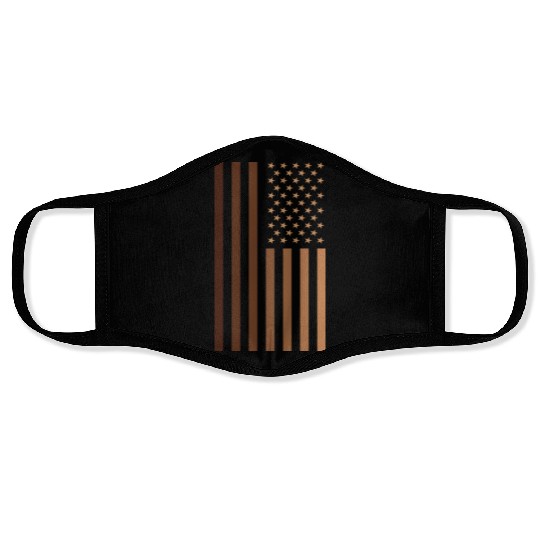 Melanin Usa Flag Face Masks