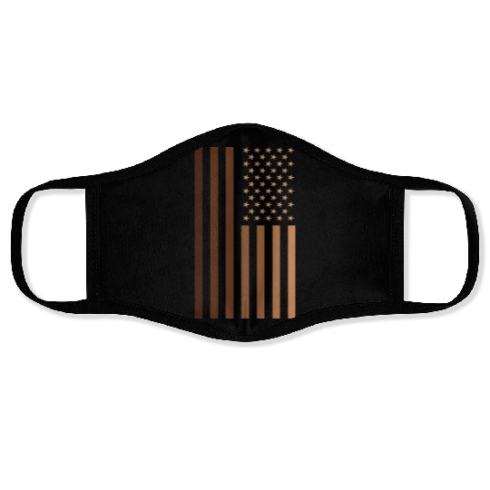 Melanin Usa Flag Face Masks