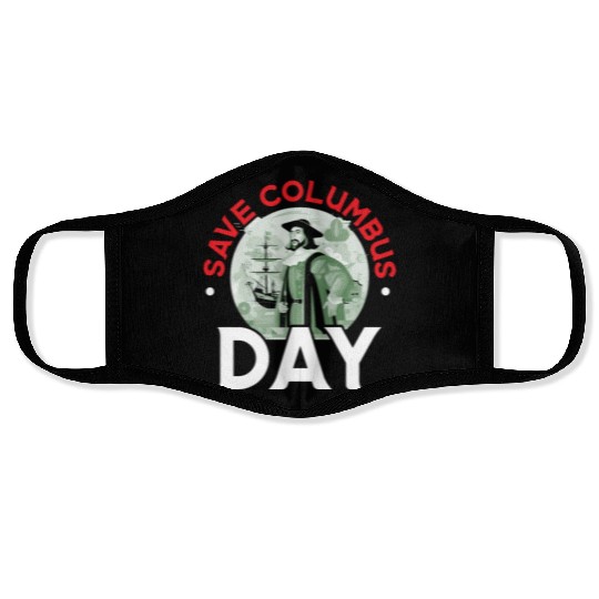 Christopher Columbus Italian American Columbus Day Face Masks