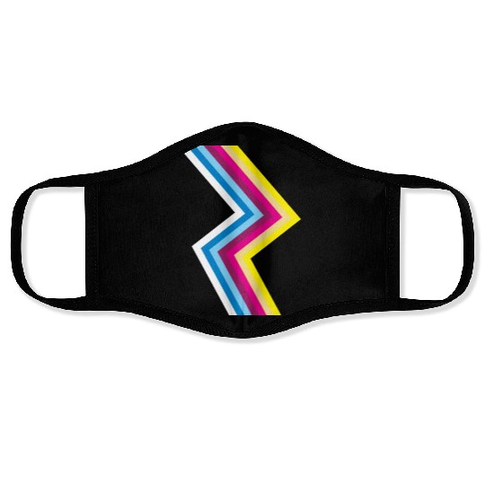 80s Neon Flash Face Masks