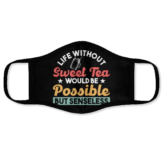 Southern Country Ice Tea Tea Lover Sweet Tea Face Masks