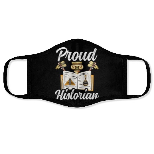 Proud Historian Historic History Teacher Job Face Masks
