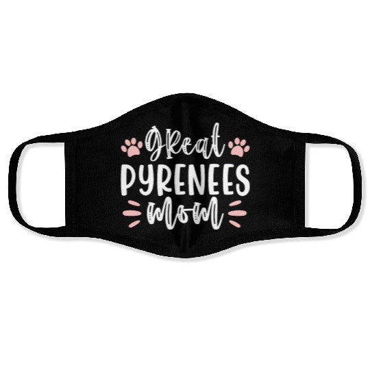 Great Pyrenees Mom Face Masks