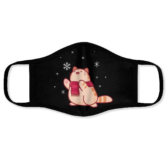 Snowflake Cat Face Masks