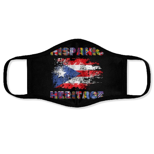 Puerto Rico Hispanic Heritage Month Face Masks