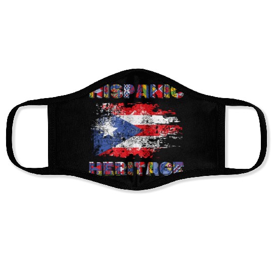 Puerto Rico Hispanic Heritage Month Face Masks