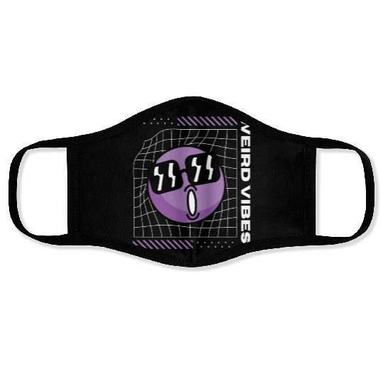 Weird Vibes Only Face Masks