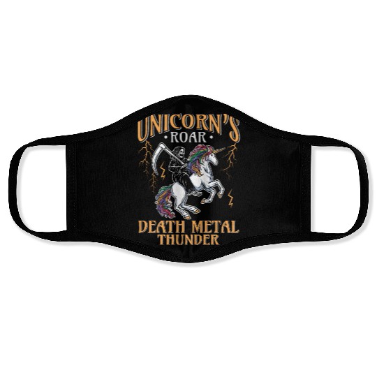 Goth Rock Satan Girl Woman Festivals Death Metal Face Masks