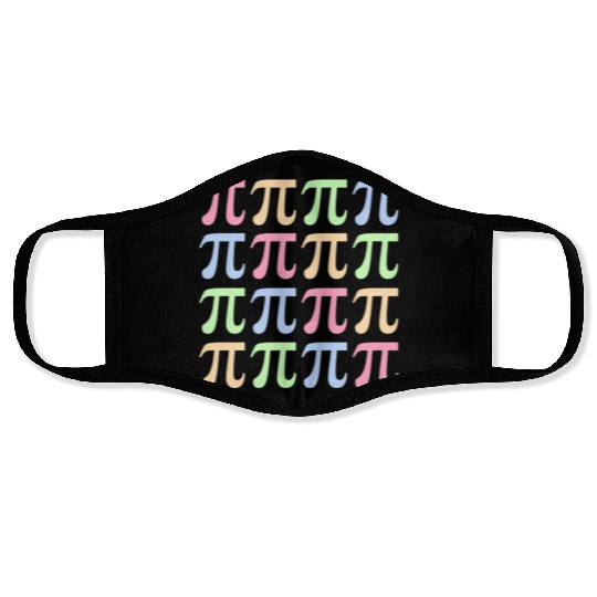 Rainbow Pi Day For Math Or Teachers Face Masks