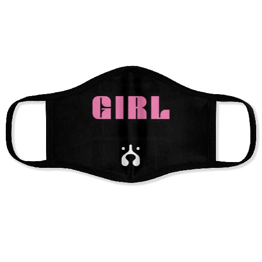 Just a Girl and her Dog Face Masks