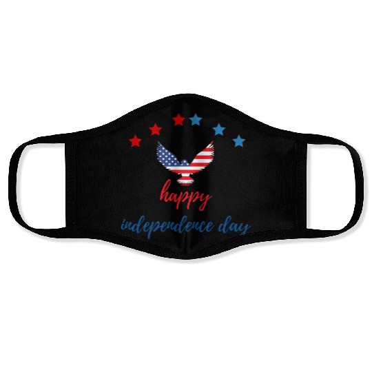 Happy independence day Face Masks