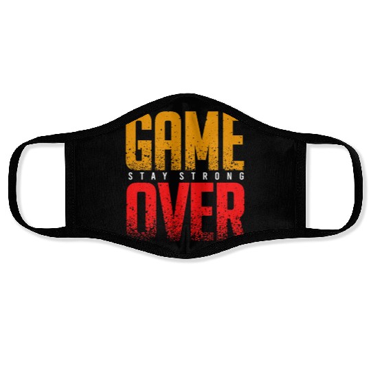Game over vector Face Masks design