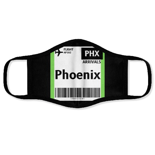airplane ticket phoenix Face Masks