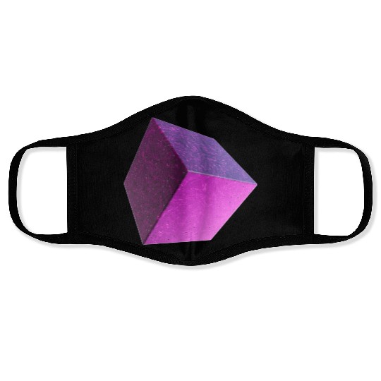 Impress with this geometric 3D cube design. Stand Face Masks