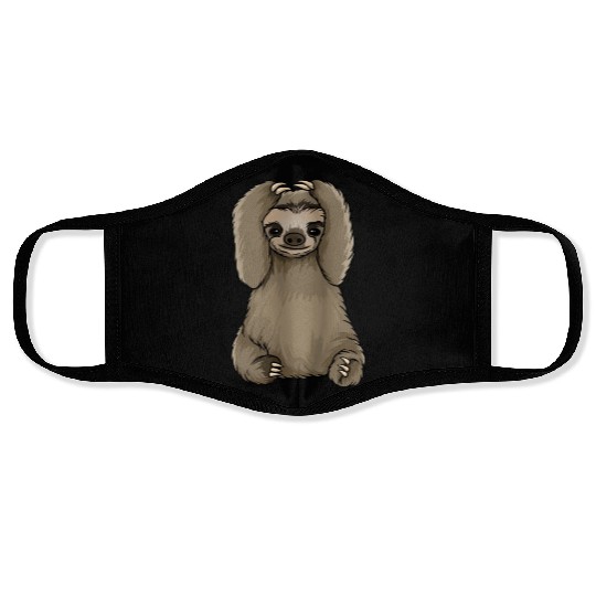 sloth omg what did i do Face Masks