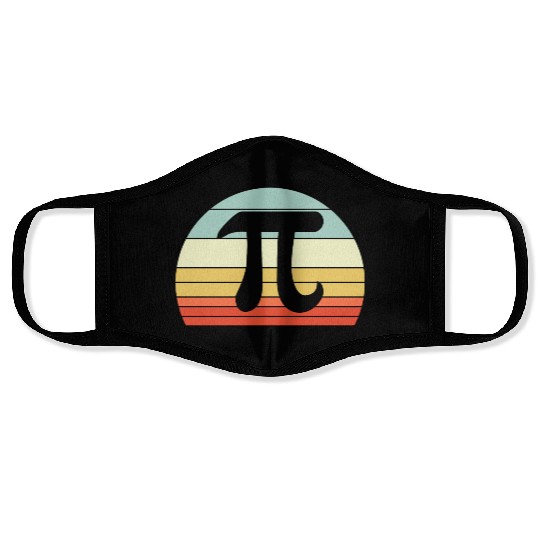 Funny Pi Day Vintage Nerd Geek Pie 3.14 Face Masks