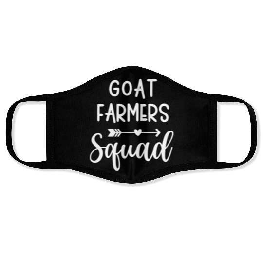 Goat Farmer Squad Design Copy Copy Face Masks