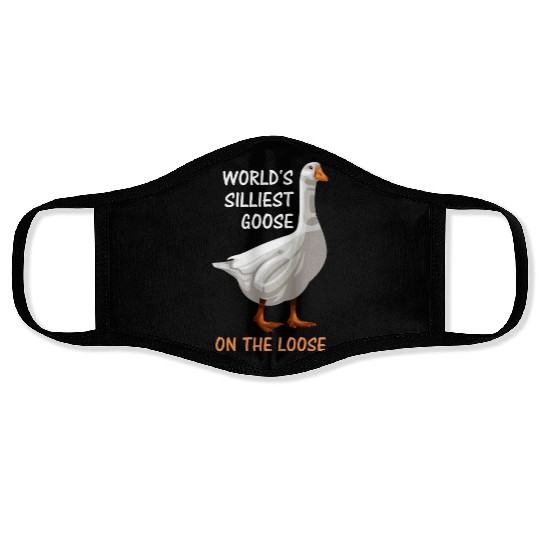World s Silliest Goose On The Loose Funny Silly Face Masks