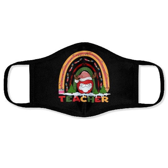 Christmas Teacher Santa Claus Face Masks