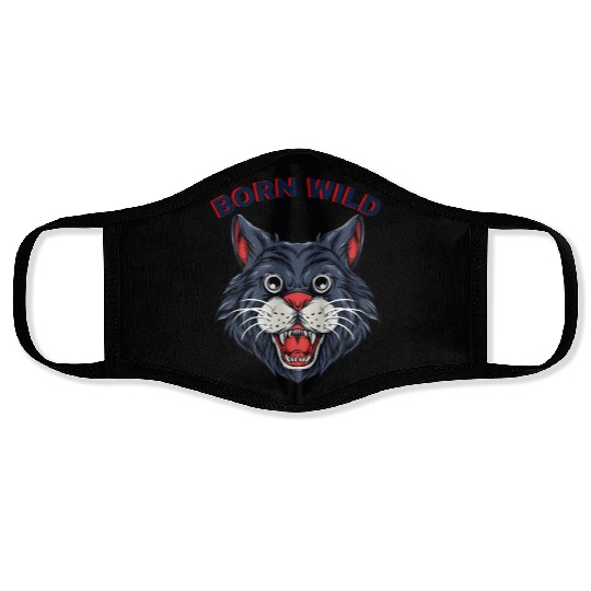 Born Wild Cat lovers Face Masks