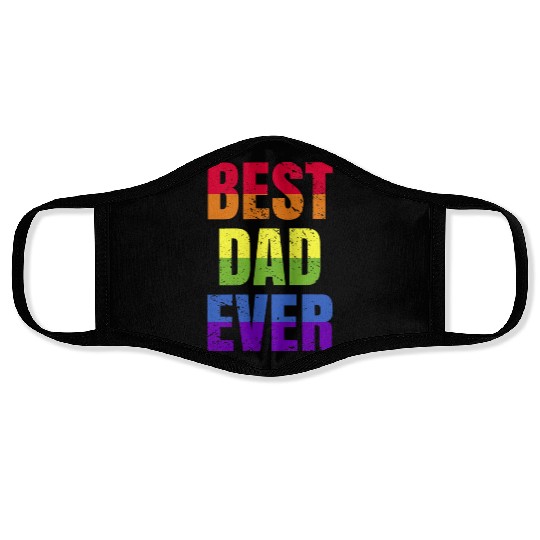 Best Dad Ever - Best Papa Pride LGBT Face Masks