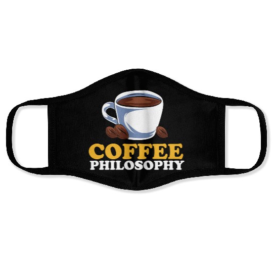 Coffee Philosophy Teacher Poetry Science Coffee Face Masks