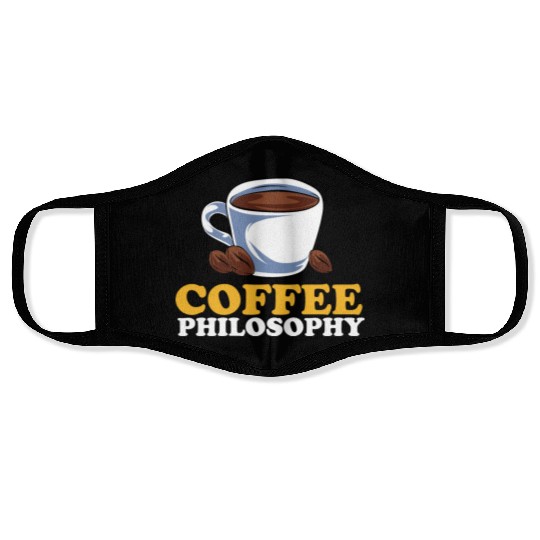 Coffee Philosophy Teacher Poetry Science Coffee Face Masks