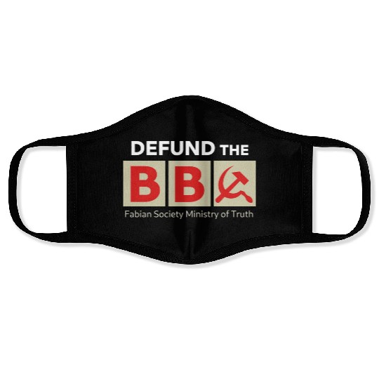 DEFUND BBC Fabian Society Ministry of Truth Face Masks