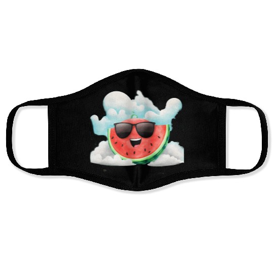Cute Watermelon Party Summer Melon Fruit Face Masks
