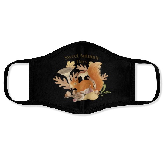 Sweet Autumn Days Face Masks