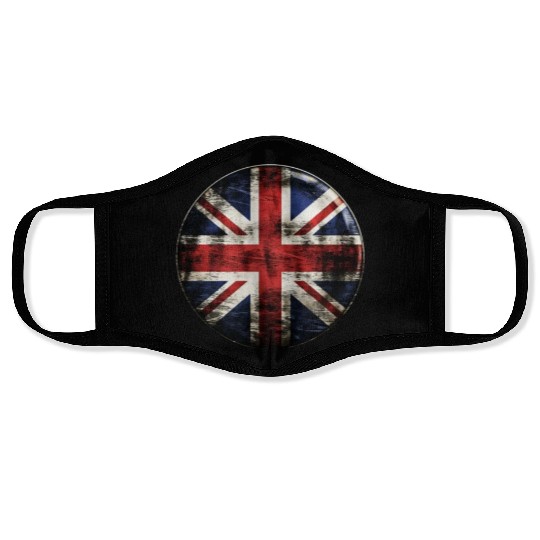 Union Jack Vintage Distressed Face Masks