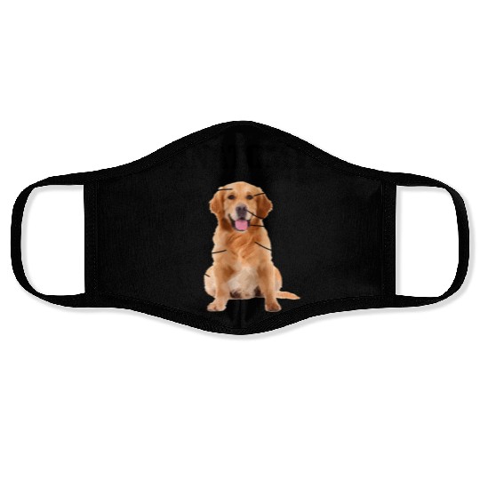 Anatomy Of A Golden Retriever Dog Mom Dad Face Masks