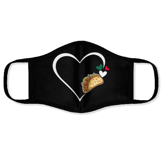Cinco De Mayo Taco Mexican Food Lover Face Masks