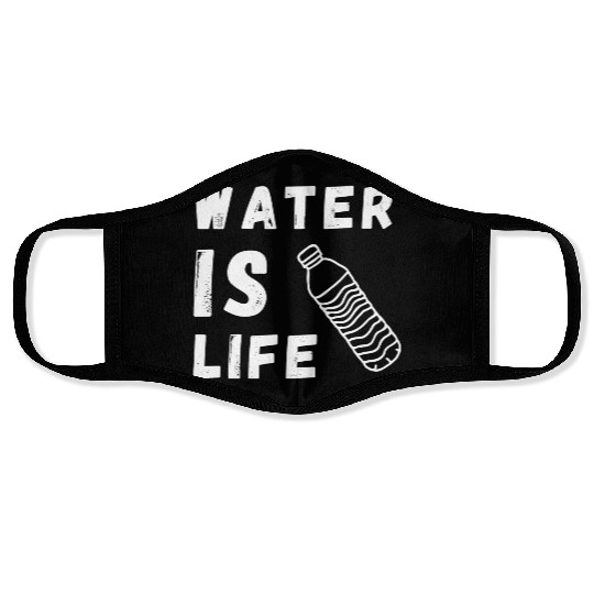 Water Is Life Save Water Save The Planet Earth Face Masks