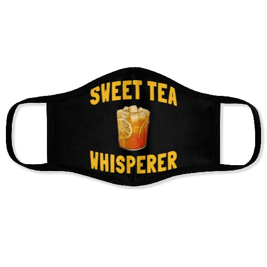 Funny Sweet Tea Whisperer Outfit Face Masks