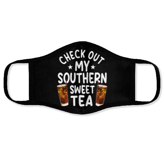 Southern Sweet Tea Outfit Face Masks