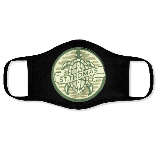 Saint Thomas Turtle Face Masks