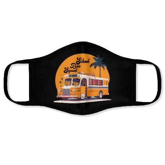 The Nature School bus Face Masks design