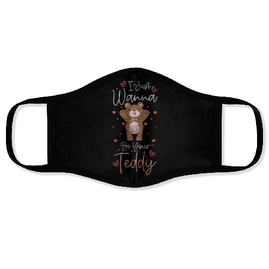 Teddy Bear Child Sweet Cuddling Face Masks