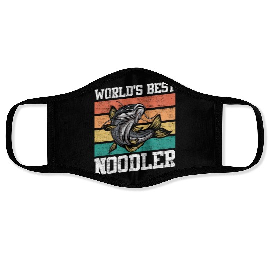 World´s Best Noodler Catfish Fishing Angler Face Masks