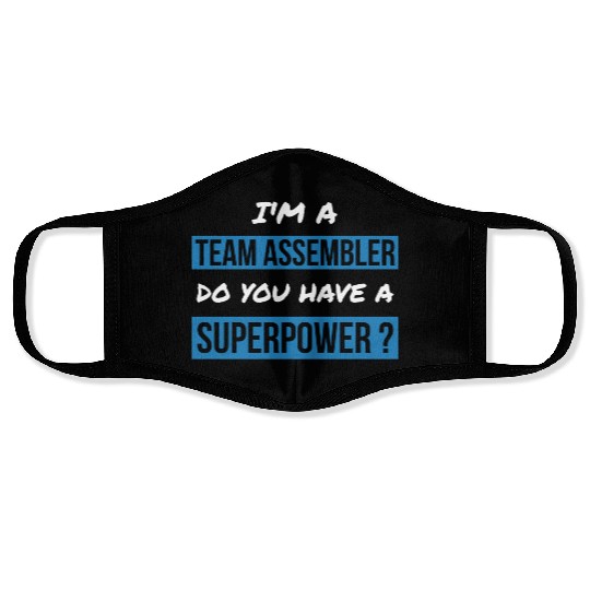 Team Assembler Superpower Team Assembler Face Masks