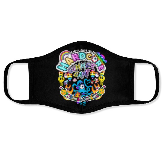 Hardcore Summer Camp Face Masks