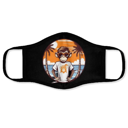 Monkey Cartoon Face Masks