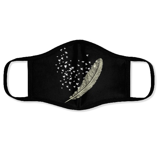 Feather Birds Face Masks